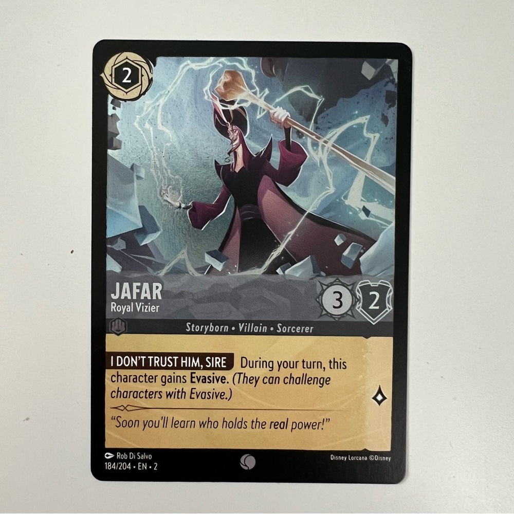 FOIL Jafar Royal Vizier Lorcana Trading Card Game Rise Of The Floodborn Collect
